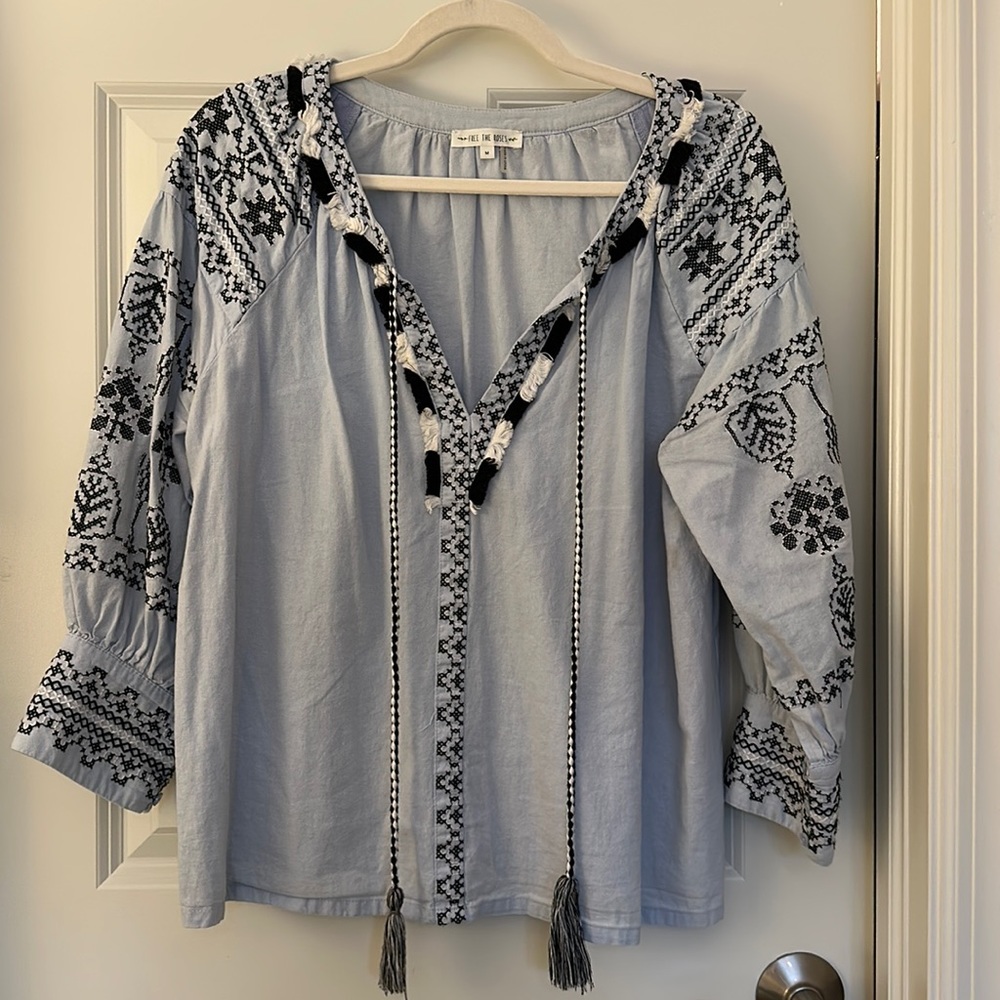 Free the Roses Tuckernuck Blouse Tunic